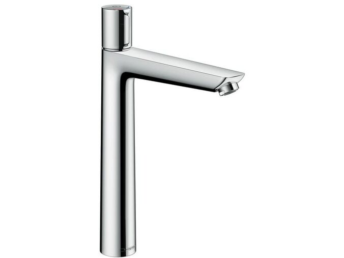 Hansgrohe Talis Select E Umyvadlová baterie 240 s výpustí, ovládání tlačítkem, chrom