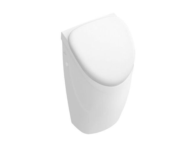 Villeroy & Boch O.NOVO Compact odsávací pisoár, 290x495x245mm, pro poklop, přívod vody skrytý, bílá CeramicPlus