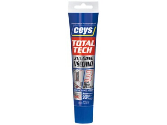 CEYS TOTAL TECH EXPRESS, lepidlo a tmel, 125ml, transparent