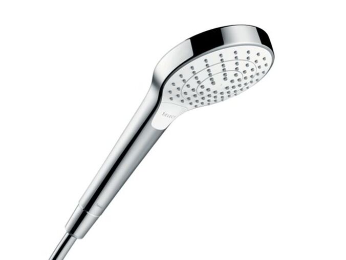 Hansgrohe Croma Select S Sprchová hlavice Vario, 3 proudy, bílá/chrom