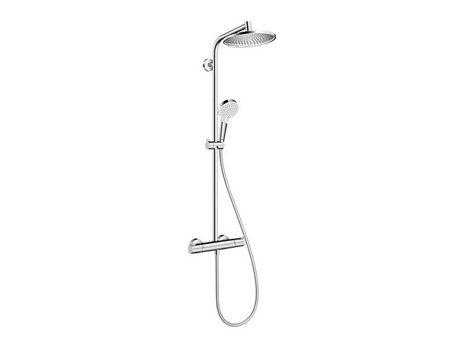 Hansgrohe Crometta Sprchový set S 240 Showerpipe s termostatem, EcoSmart 9 l/min, chrom