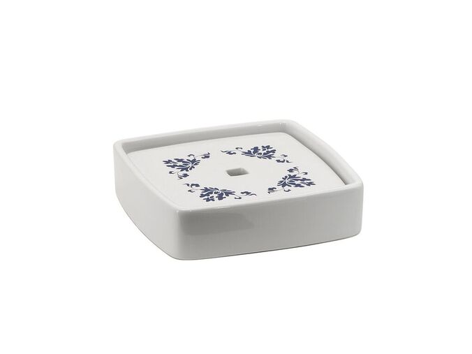 Gedy CIXI mýdlenka na postavení, porcelán, bílá/modrá