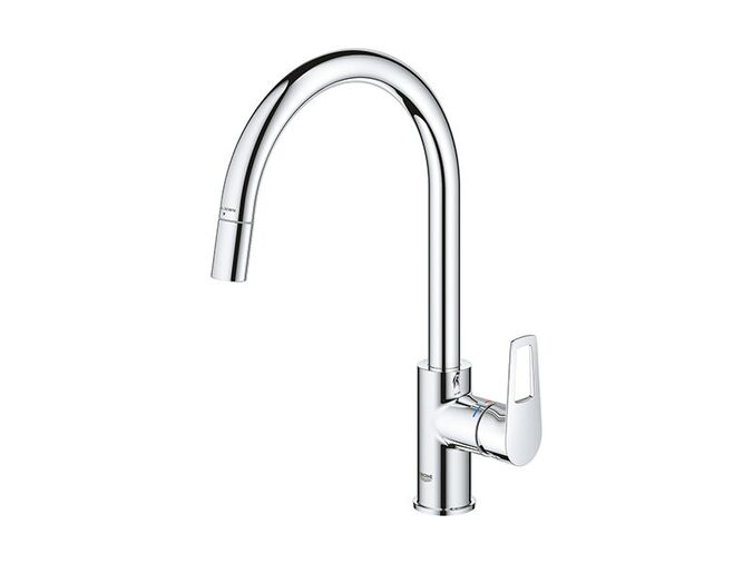 Grohe Start Loop Dřezová baterie s výsuvnou koncovkou, chrom