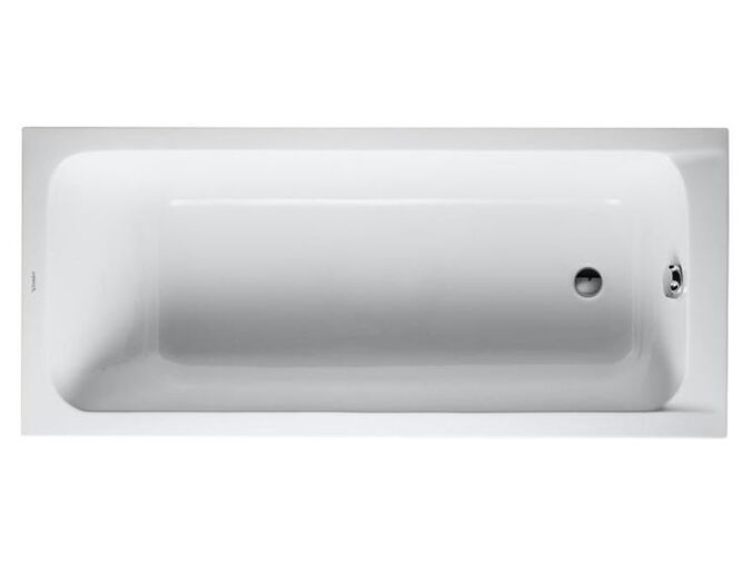 Duravit D-Code obdélníková akrylátová vana 170x75cm, vestavná