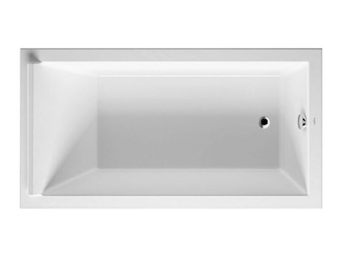 Duravit Starck obdélníková akrylátová vana 170x90cm, vestavná nebo pro vanový panel