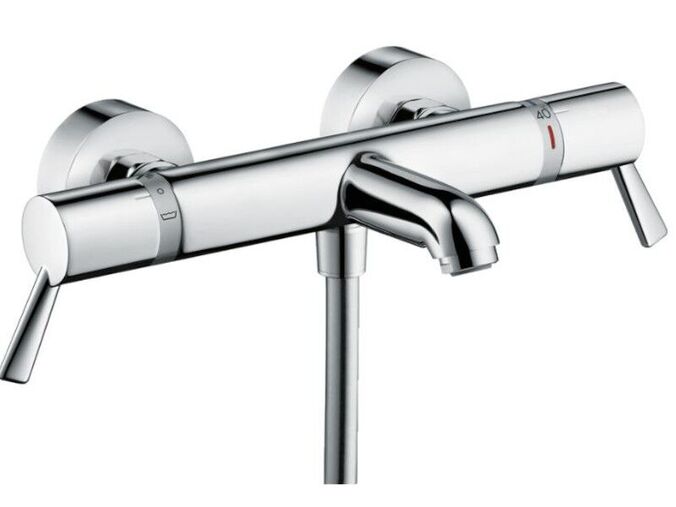 Hansgrohe Ecostat Comfort Termostatická vanová baterie Care, prodloužené rukojeti, chrom