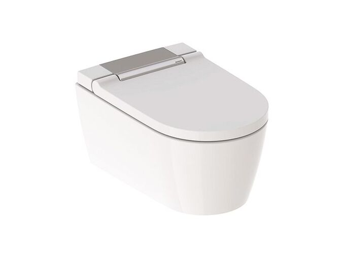 Geberit AquaClean kompletní závěsné WC Sela 56,5 cm, pochromovaná lesklá