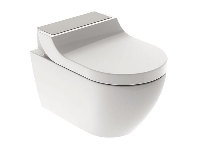 Geberit AquaClean kompletní závěsné WC Tuma Comfort 55,3 cm, nerez ocel kartáčovaná