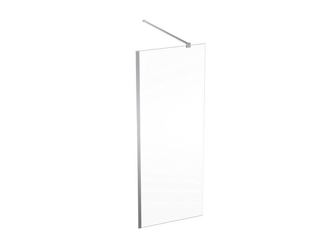 Geberit Geo Walk-In, 80x200 cm, sklo transparent, rám stříbřitá