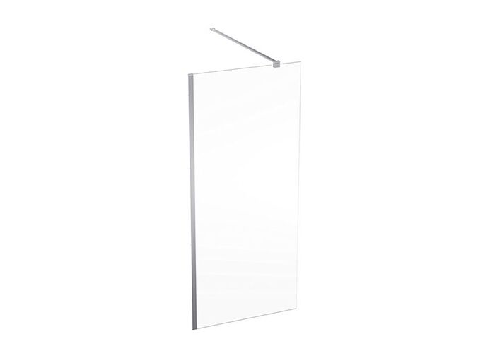 Geberit Geo Walk-In, 90x200 cm, sklo transparent, rám stříbřitá