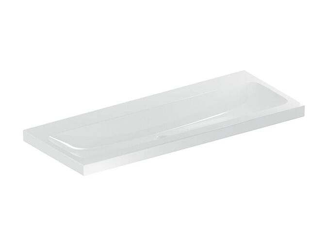 Geberit iCon Light umyvadlo 120x48 cm, bez otvoru pro baterii, bez přepadu, KeraTect, bílá