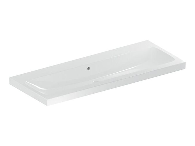 Geberit iCon Light umyvadlo 120x48 cm, bez otvoru pro baterii, s přepadem, KeraTect, bílá