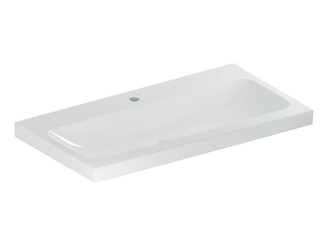 Geberit iCon Light umyvadlo 90x48 cm, s otvorem pro baterii, bez přepadu, KeraTect, bílá