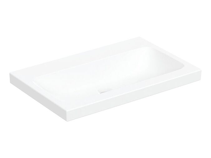 Geberit iCon Light umyvadlo na desku, 75x48 cm, bez otvoru pro baterii, bez přepadu, KeraTect, bílá