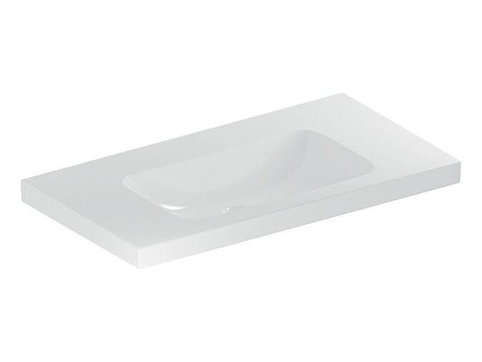 Geberit iCon Light umyvadlo 90x48 cm, bez otvoru pro baterii, bez přepadu, KeraTect, bílá