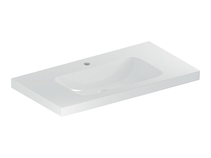 Geberit iCon Light umyvadlo 90x48 cm, s otvorem pro baterii, bez přepadu, KeraTect, bílá