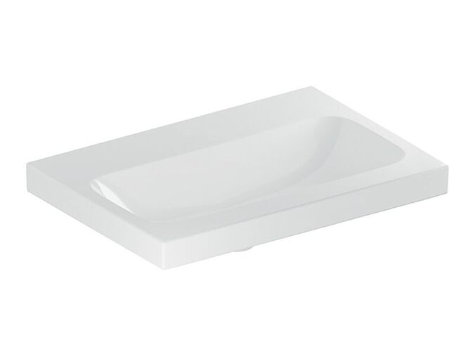 Geberit iCon Light umyvadlo, 60x42 cm, bez otvoru pro baterii, bez přepadu, KeraTect, bílá