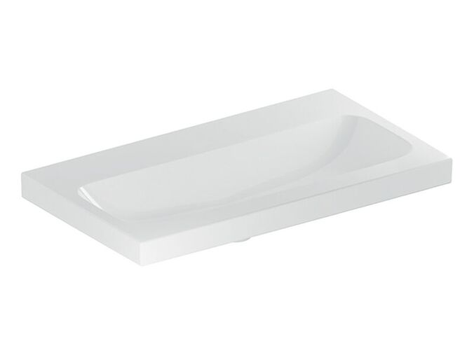 Geberit iCon Light umyvadlo, 75x42 cm, bez otvoru pro baterii, bez přepadu, bílá