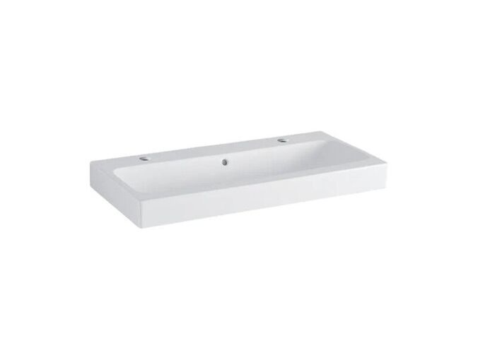 Geberit iCon umyvadlo 90x48,5 cm, otvor pro baterii vlevo a vpravo, s přepadem, bílá 