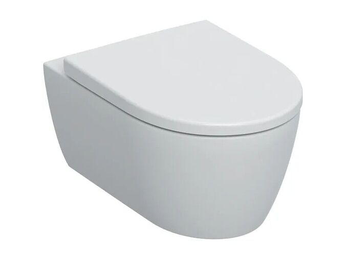 Geberit iCon závěsné WC 53 cm, sedátko, hluboké splachování, Rimfree, bílá