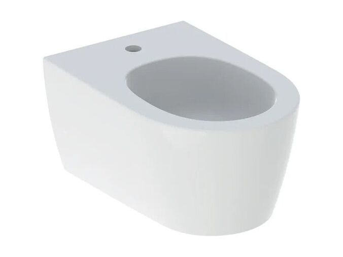 Geberit One závěsný bidet 37x54 cm, otvor pro baterii, bez přepadu, KeraTect, alpská bílá mat