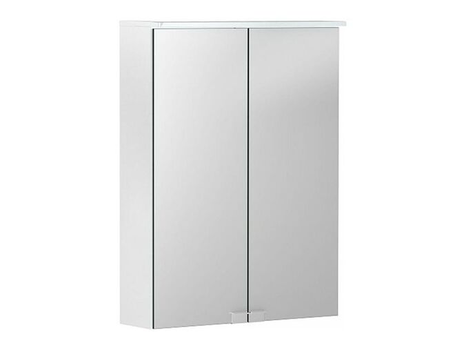 Geberit Option Basic zrcadlová skříňka s osvětlením, dvoje dvířka 50x14x67,5 cm, CEE 7/16, lak matný, bílá