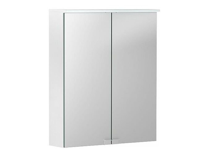 Geberit Option Basic zrcadlová skříňka s osvětlením, dvoje dvířka 56x14x67,5 cm, CEE 7/16, lak matný, bílá