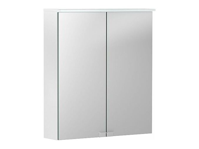 Geberit Option Basic zrcadlová skříňka s osvětlením, dvoje dvířka 60x14x67,5 cm, CEE 7/16, lak matný, bílá