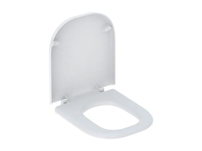 Geberit Selnova Comfort Square bezbariérové WC sedátko, duroplast, upevnění zdola, bílá 