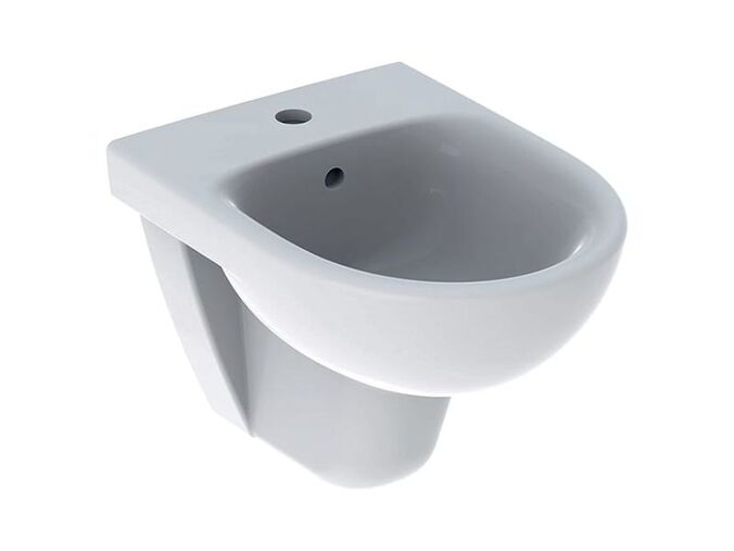 Geberit Selnova Compact závěsný bidet 48x35,5x34,5 cm, s otvorem pro baterii, s přepadem, bílá