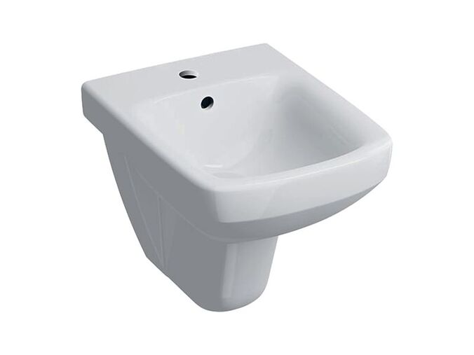 Geberit Selnova Compact závěsný bidet 48x35x34,5 cm, s otvorem pro baterii, s přepadem, bílá