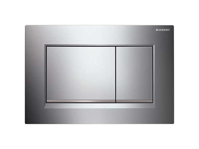 Geberit Sigma30 ovládací tlačítko, pro 2 množství splachování, chrom lesk/chrom mat