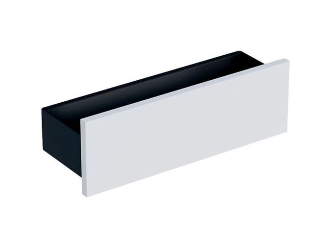 Geberit Smyle Square nástěnná polička 45x15x14,8 cm, bílá lesk/láva mat