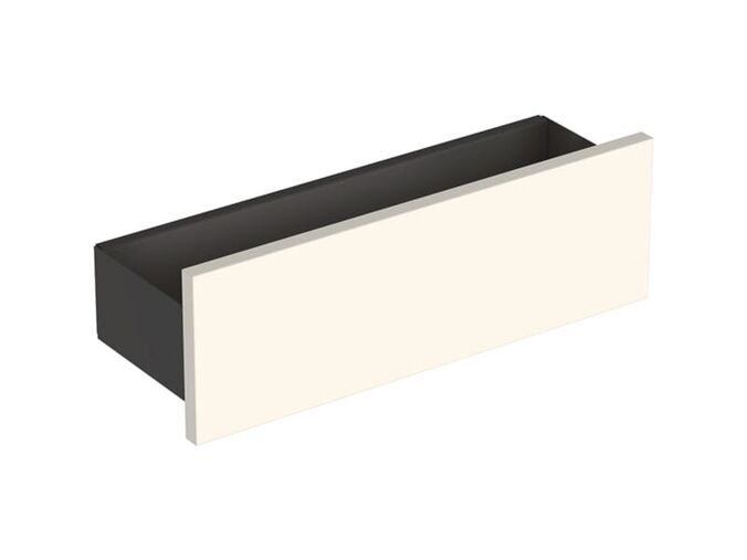 Geberit Smyle Square nástěnná polička 45x15x14,8 cm, pískově šedá lesk/láva mat