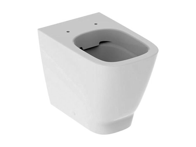 Geberit Smyle Square stojící WC 35x54 cm, hluboké splachování, uzavřený tvar, Rimfree, bílá