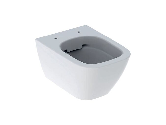 Geberit Smyle Square závěsné WC 35x49 cm, hluboké splachování, uzavřený tvar, zkrácené vyložení, Rimfree, bílá