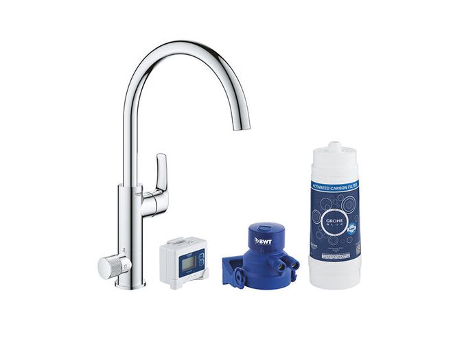 Grohe Blue Pure Set dřezové baterie EuroSmart s filtrací, chrom