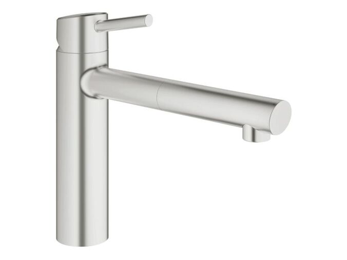 Grohe Concetto Páková dřezová baterie, supersteel