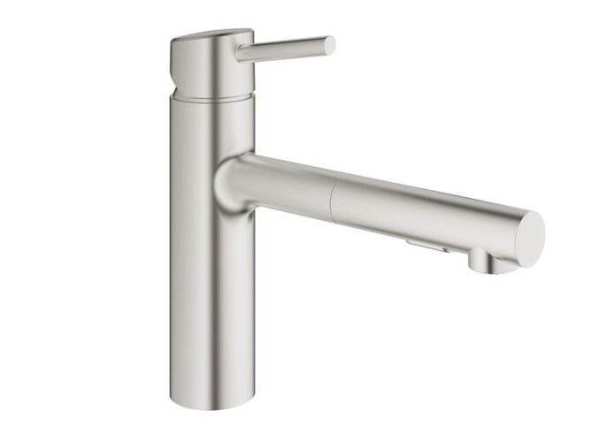 Grohe Concetto Páková dřezová baterie, supersteel