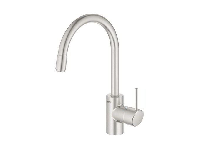 Grohe Concetto Dřezová baterie s výsuvnou sprškou, supersteel