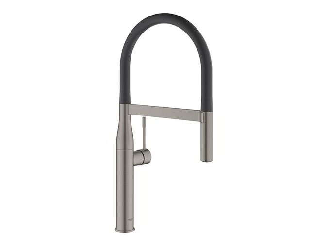 Grohe Essence Dřezová baterie s flexibilním ramenem s přepínačem, kartáčovaný Hard Graphite