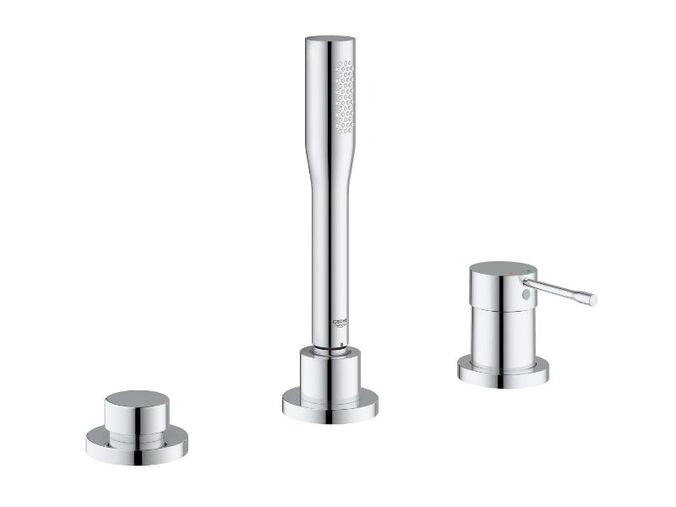 Grohe Essence Baterie na okraj vany, 3-otvorová kombinace, chrom