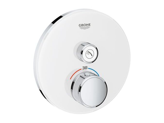 Grohe Grohtherm SmartControl Termostatická sprchová baterie pod omítku s 1 ventilem, měsíční bílá