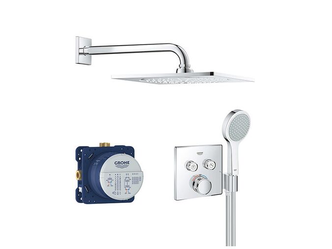 Grohe Grohtherm SmartControl Sprchový set Perfect s podomítkovým termostatem, 2 proudy, chrom