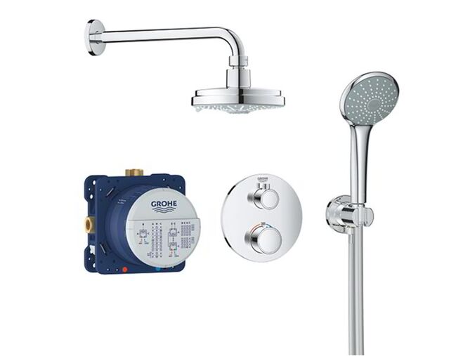 Grohe Grohtherm Sprchový set Rainshower Cosmopolitan 160 s termostatem pod omítku, chrom