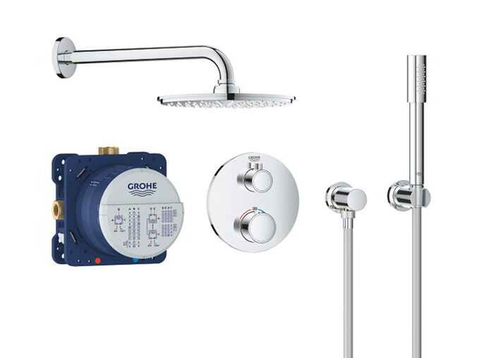 Grohe Grohtherm Sprchový set Rainshower Cosmopolitan 210 s termostatem pod omítku, chrom