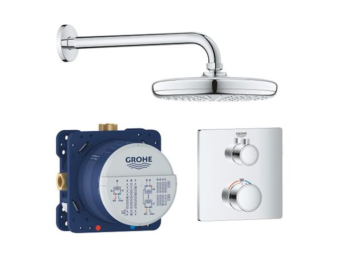 Grohe Grohtherm Sprchový set Tempesta 210 s termostatem pod omítku, chrom