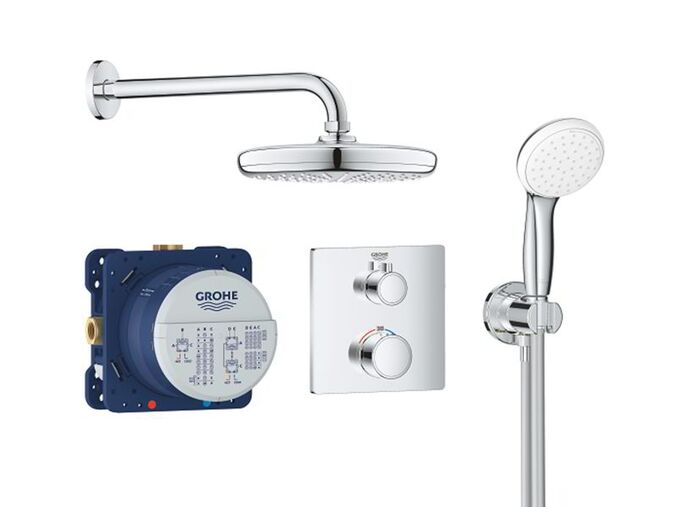 Grohe Grohtherm Sprchový set Tempesta 210 s termostatem pod omítku, chrom