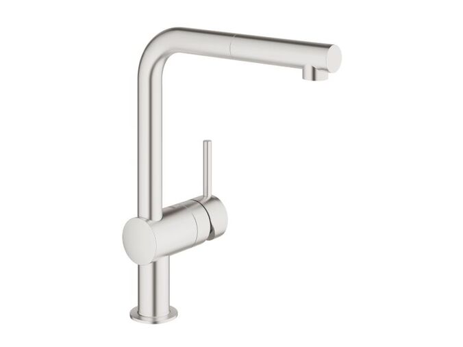 Grohe Minta Dřezová baterie s výsuvnou koncovkou, supersteel