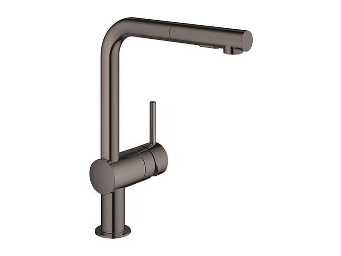 Grohe Minta Dřezová baterie s výsuvnou sprškou, Hard Graphite